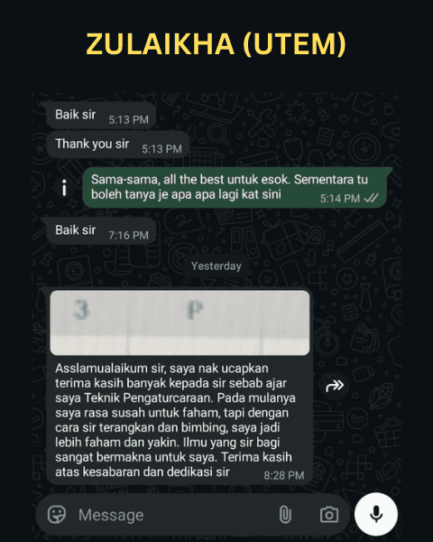 Testimoni pelajar