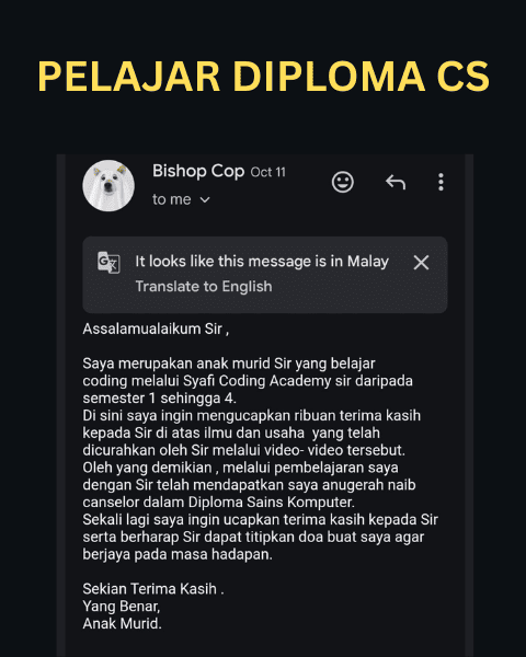 Testimoni pelajar